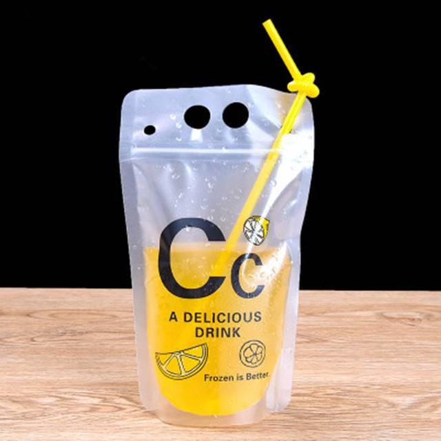Tölthető italos tasak 50 db 500 ml citrom
