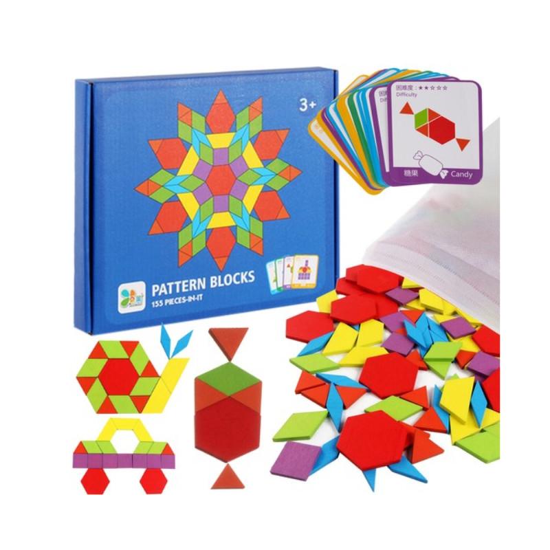 Oktatási puzzle - geometriai figurák