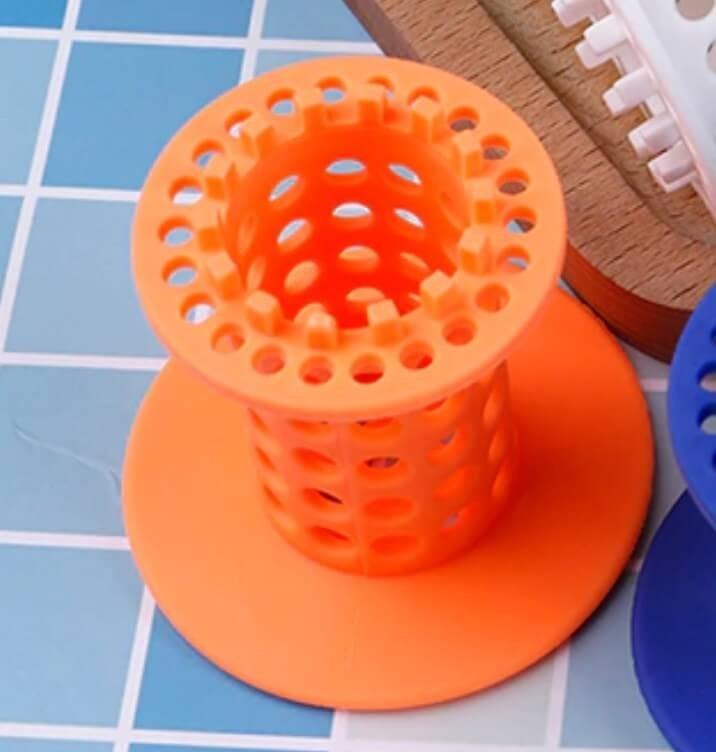 Fürdőszobai/konyhai lefolyószűrő Narancssárga